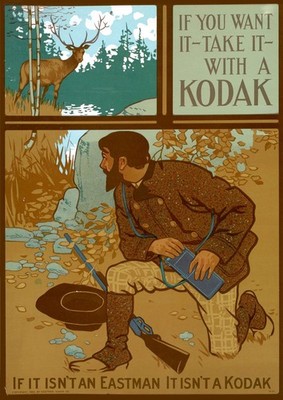 VTG 1896 Camera Ad Kodak Take It Graphic Art Print  - 8.5x11, 17x22