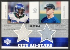 02 Upper Deck SuperStars Shaun Alexander Edgar Martinez City All Stars Jersey AT