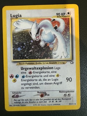 Lugia Neo Genesis Holo Rare 9/111 German 2001 (Lightly Played)