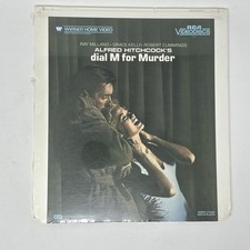 Dial M For Murder CED Videodisc Rca Selectavision Grace Kelly- Factory Sealed