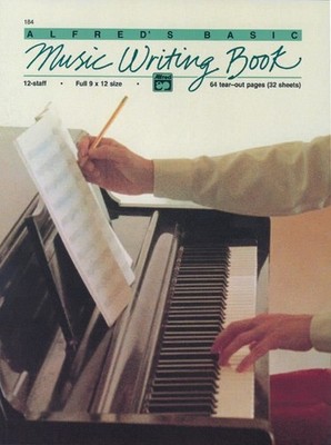 12 Stave Music Writing Book (9 x 12) Book [Softcover] Alfred Music Publications