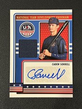 Caden Sorrell 2023 USA Stars & Stripes Auto Relic NTDP-CS