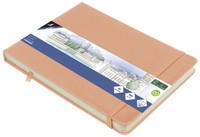 Kangaro Skizzenbuch, Pu-Hardcover, Din A5 Quer, Altrosa