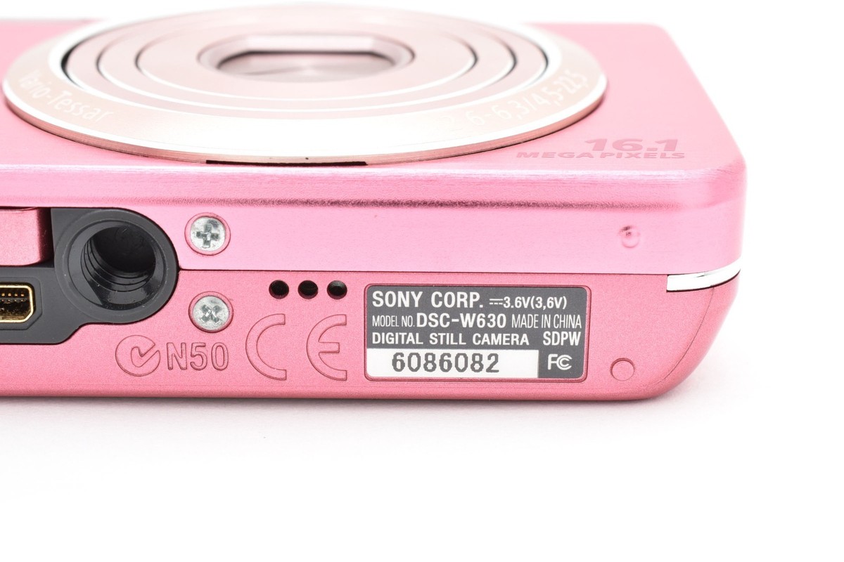 Sony Cyber-shot DSC-W630 Pink 16.1 MP Digital Camera From