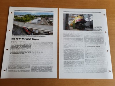 Deutsche Bahnbetriebswerke - Sonstiges - KSW-Werkstatt Siegen / 12 Seiten