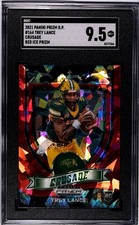 Trey Lance Rookie Prizm Red Ice Crusade #164 Draft Picks SGC 9.5