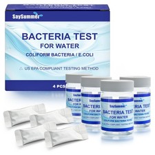 Drinking Water Bacteria Test Kit: 4 Tests Detecting Coliform E coli Bacteria...