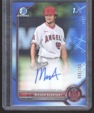 2022 1st Bowman True Blue Refractor Auto /150 MASON ALBRIGHT