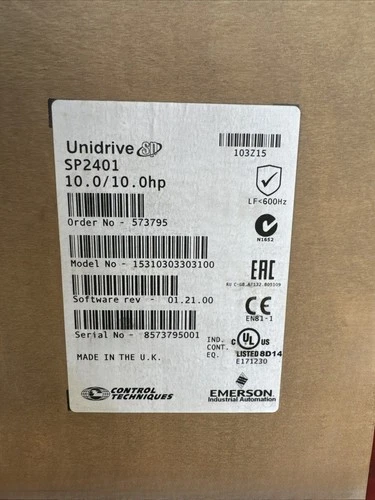 1PC New Emerson Nidec Control Techniques Unidrive SP2401 Inverter Fast Ship - Picture 1 of 2