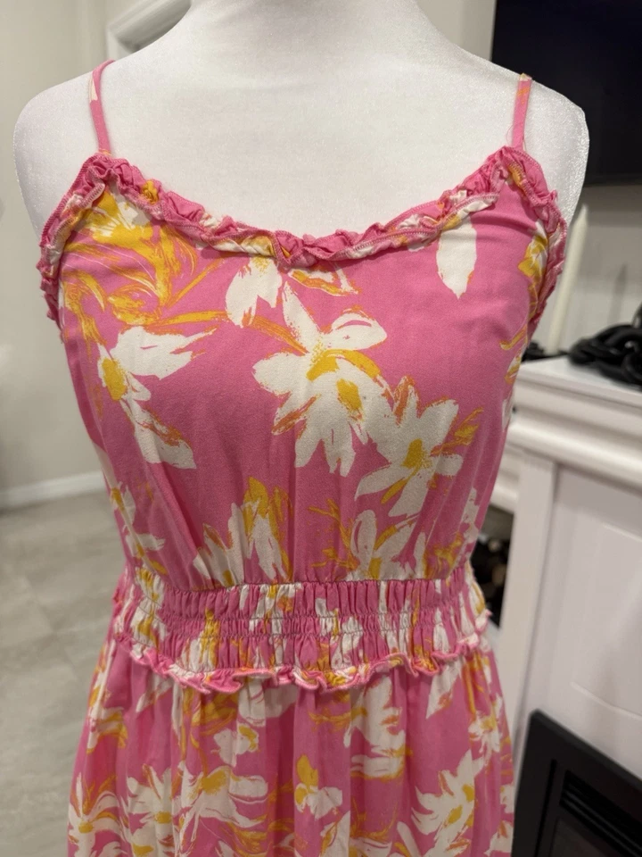 Maxi Vestido Jessica Simpson Vibrante Floral Talla M Foto 4 de 4