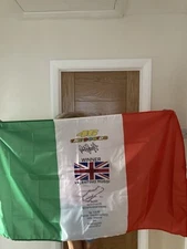 Valentino Rossi British GP 2000 Winning Flag Donnington Signed  Facsimile