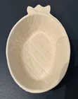 McCoy Pottery Bowls Cream Pineapple Design Serving Cooking USA 8”L (3)