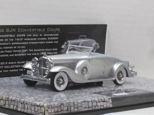 Duesenberg SJN Convertible Coupe 1936 Silver Box Minichamps 1:43 Limited