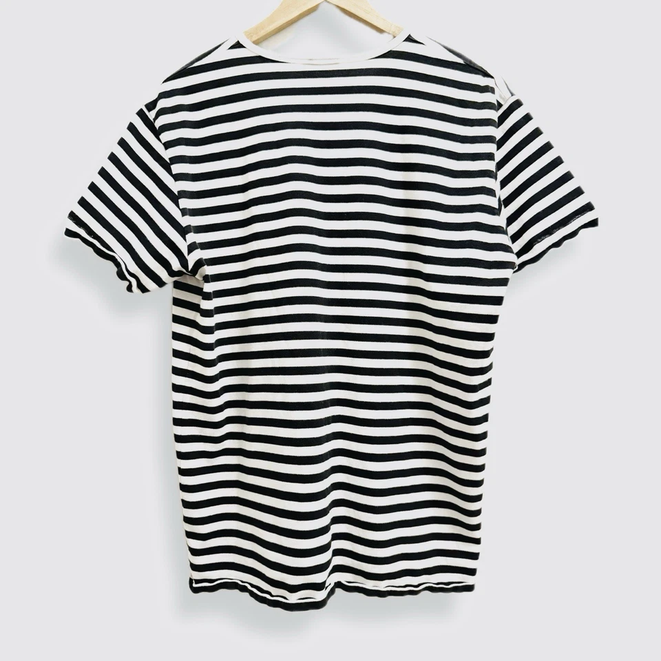 Camiseta MARIMEKKO Tasaraita Relajada Manga Corta Unisex Negra Rayas Talla XL Foto 2 de 4