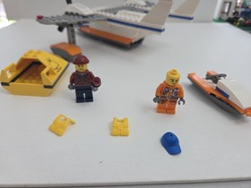 Lego   city coast guard sea rescue plane as is  