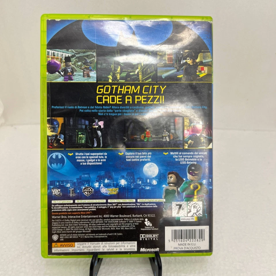 LEGO Batman Il Videogioco xbox 360 Microsoft PAL ITA completo manuale Italiano - Immagine 4 di 4