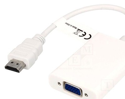 Converter; D-Sub 15pin HD socket,HDMI plug - HDMI-VG020.002 | Fast EU Shipping