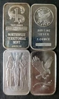 Lot of Four 1oz Silver Bars