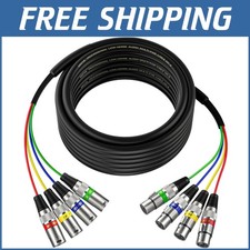 Versatile 50 Ft 4-Channel XLR Snake Cable - Ideal for Studio  Live Sound