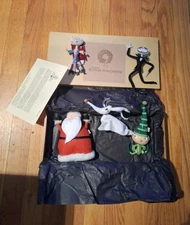 RARE Nightmare Before Christmas WOOD BOX Felt Ornaments 1500 Limited Edition Set