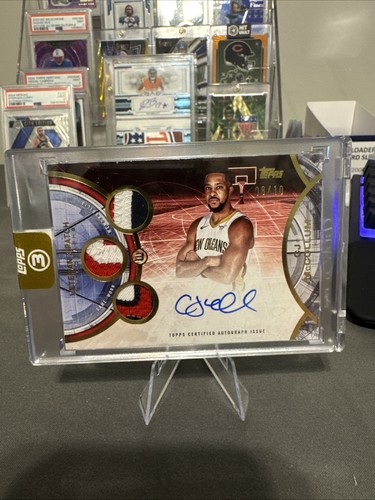 CJ Mccollum 2025-26 Topps 3 Basketball Veteran 3 Game Used Patch Auto /10