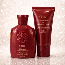 Oribe Beautiful Color Travel Set Shampoo Conditioner 1.7 fl oz Color Protection