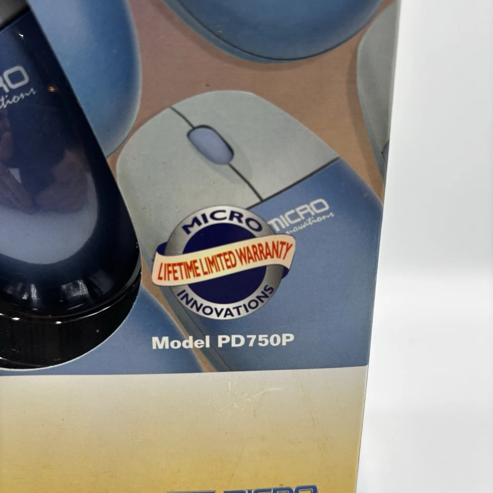 Micro Innovations RF Wireless Mouse Set PD750P Rechargeable Mouse & USB Receiver - Image 3 of 4