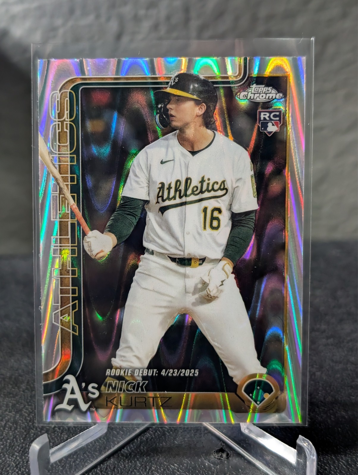 2025 Topps Chrome Update Series - Nick Kurtz #USC180 RayWave Refractor (RC)