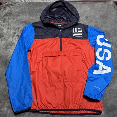 North Face IC USA Packable Pullover Anorak Windbreaker Men s Large