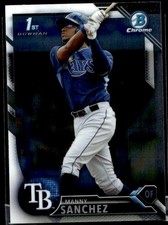 2016 Bowman Chrome Prospects Manny Sanchez Tampa Bay Rays #BCP28