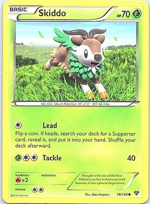 XY Base Set #18/146 Skiddo