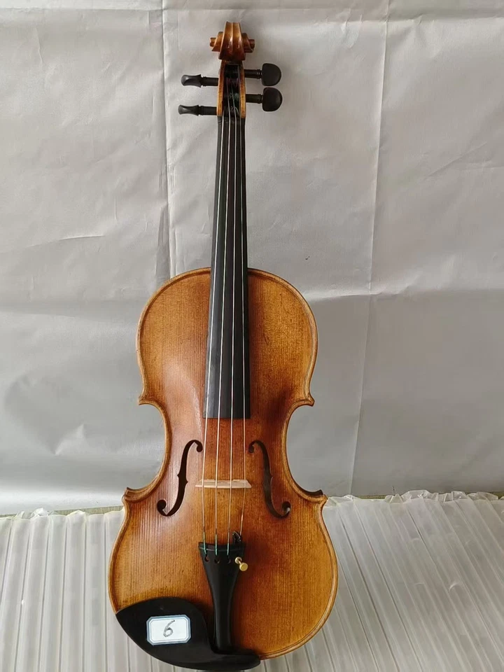 4/4 violin Amati model solid Flamed maple back spruce top hand antique made No6 - Image 2 of 4