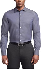 Tommy Hilfiger Flex Regular Fit Wrinkle Free Stretch Twill Dress Shirt 16 34-35