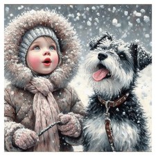 DPDAKIT Dog Diamond Art Kits for Adults, Girl Painting Medium, Dog1