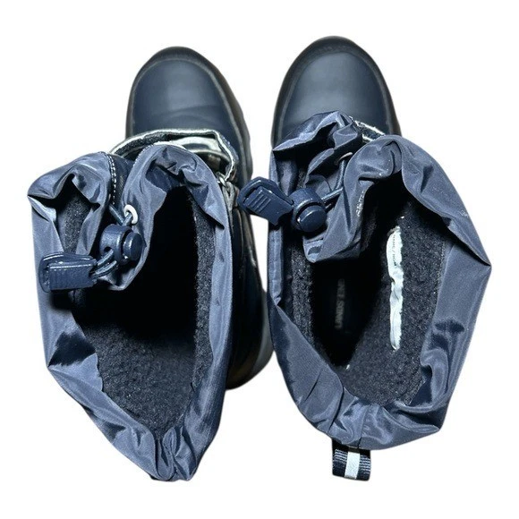 Botas de nieve Land’s End negras para adolescentes/jóvenes talla 3 Foto 3 de 4