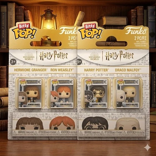 Funko Bitty POP! Harry Potter 2-Pk Mini Figures Harry & Draco or Ron & Hermione