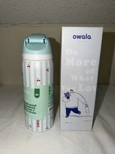 Owala FreeSip Stainless Steel Insulated Water Bottle, 32oz, Can you see Me? (Ope