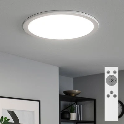Deckenlampe Panel Aufbauleuchte dimmbar Fernbedienung Wohnzimmerlampe LED D 40cm - Bild 1 von 4