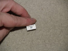 Lego City Airport Passenger Plane 7893 -  69c03 white tap w/ gray spout brick