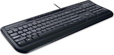 Microsoft ANB-00009 Wired Keyboard 600 Black QWERTY  Nordic Layout