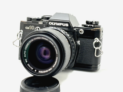 Olympus OM-10 35mm SLR Film Camera - Black w/ S Zuiko 50mm, 35