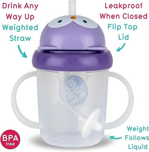 TUM TUM Tippy Up Free Flow Sippy Cup (No Valve), Sippy Cup for Toddlers, 200ml - Picture 2 of 5