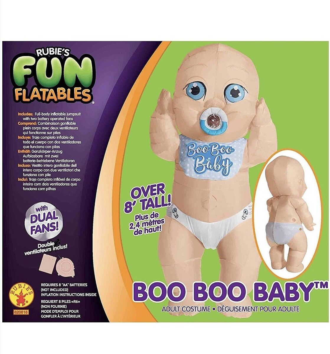 Boo Baby Adult Inflatable Costume Boo Baby Adult Inflatable Costume