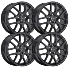 (Set-4) Vision 426H Cross 18x8 5x115 20mm Matte Black Wheels Rims 18 inch