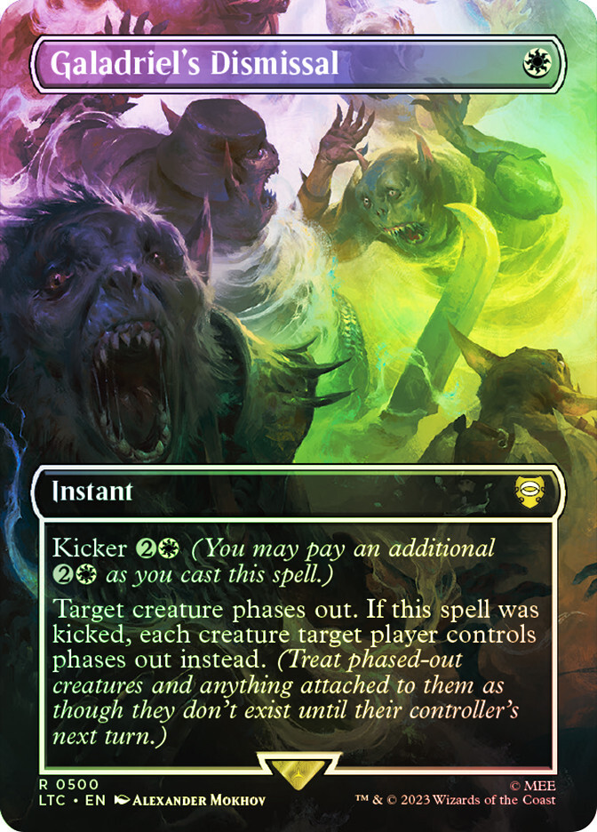 MTG サージ foil 英語版 Galadriel's Dismissal ② MTG FOIL Galadriel's Dismissal Borderless - The Lord of the Rings