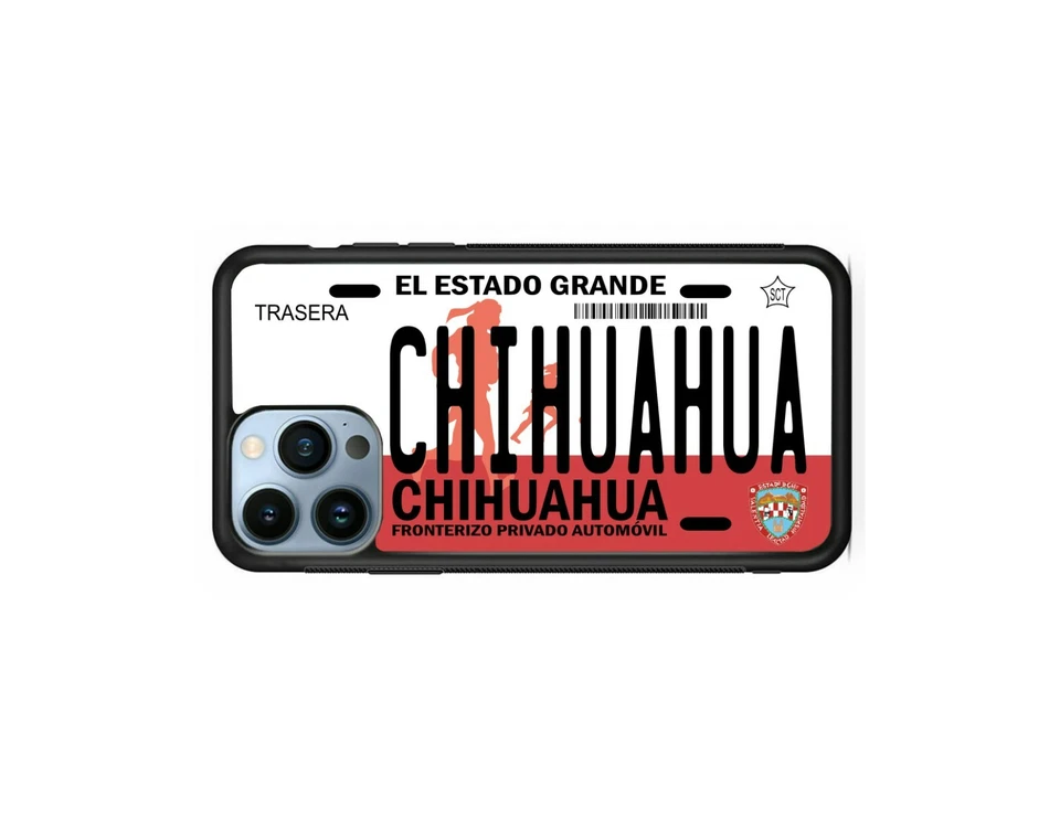 CAPA DE TELEFONE MÉXICO PLACA PARACHOQUE SAMSUNG-IPHONE /CHIHUAHUA /Casos CHIHUAHUA - Imagem 4 de 4