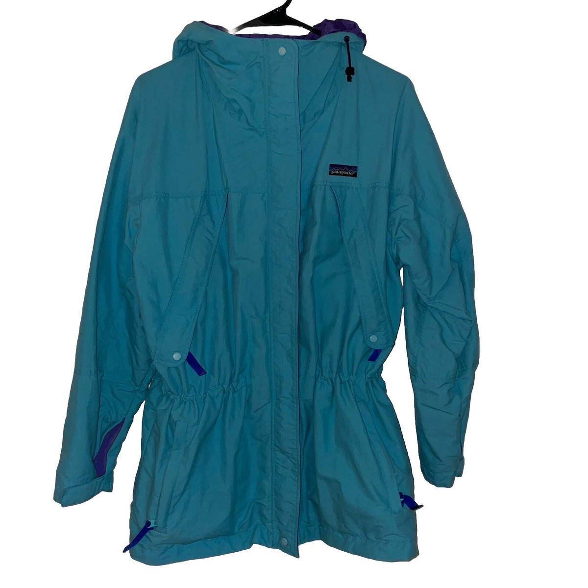 Vintage Patagonia F1 Mountain Storm Turquoise Light Parka Jacket L 