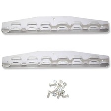 Mud Flap Plates Chrome Semi Truck 24 X 4 Louvered Pair Petetbilt Kenworth