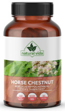 Castaño de Indias 1000mg 120 Cápsulas Extracto Escina 20% - Vegano Castaño de Indias