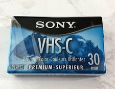 SONY VHS-C 30 Mins Premium Grade Camcorder CASSETTE Tape SEALED BRAND NEW 